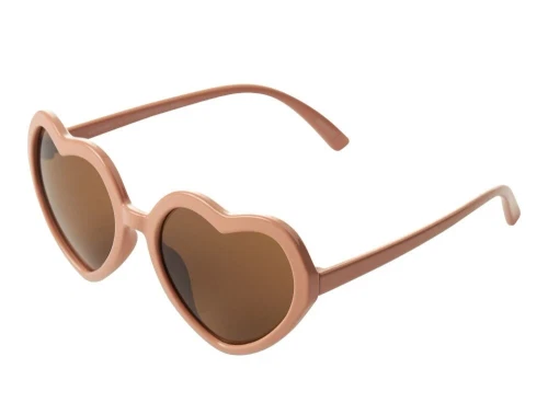 Rosa hjerteformet børnesolbriller fra Lil Atelier 13229160 no47 peach whip